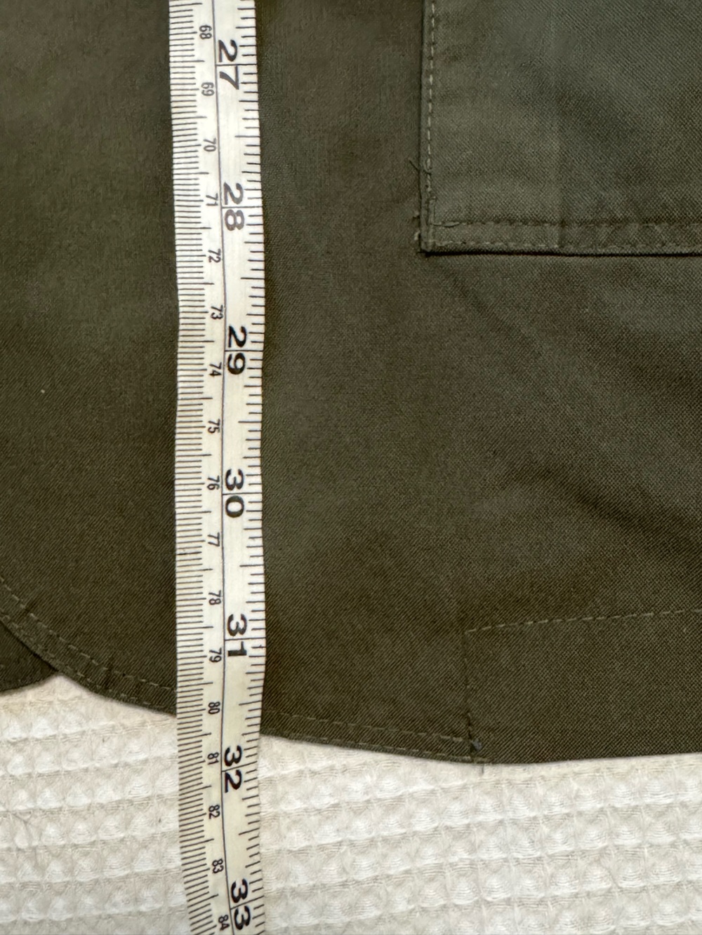 Men's reversible blue Olive Green Field Jacket - Picture 12 of 14